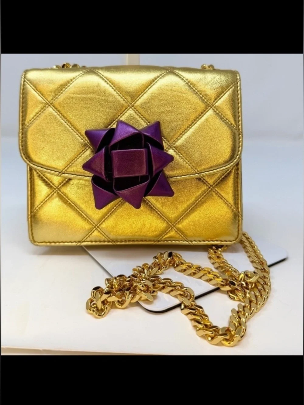 Marc Jacobs Rare Limited Edition Party Bow Mini Trouble Bag 2015 Resort Leather